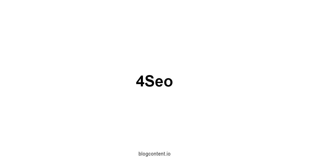 4Seo 1 by Partners