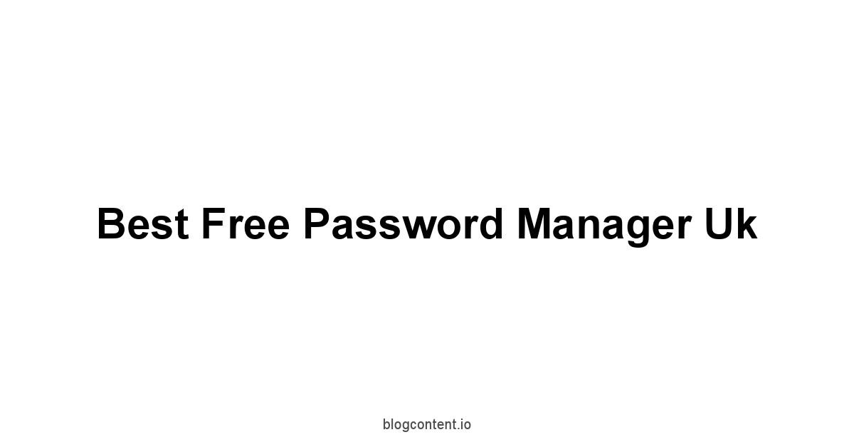 Best Free Password Manager Uk 1 by Partners