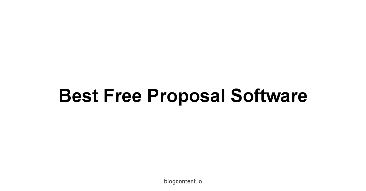 Best Free Proposal Software 1 by Partners