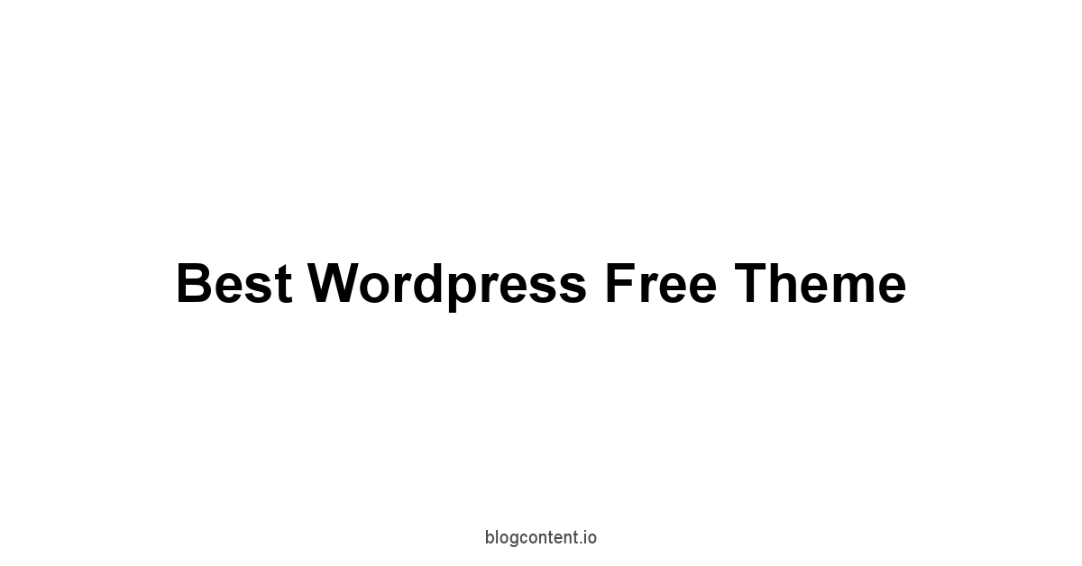 Best Wordpress Free Theme 1 by Partners