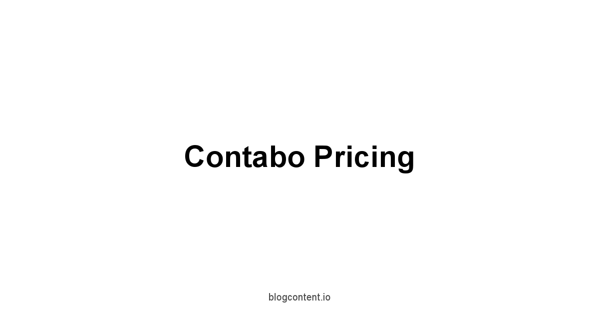 Contabo Pricing 1 by Partners