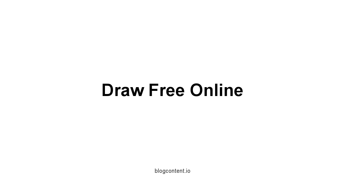 Draw Free Online 1 by Partners