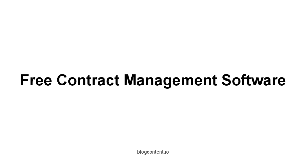 Free Contract Management Software 1 by Partners