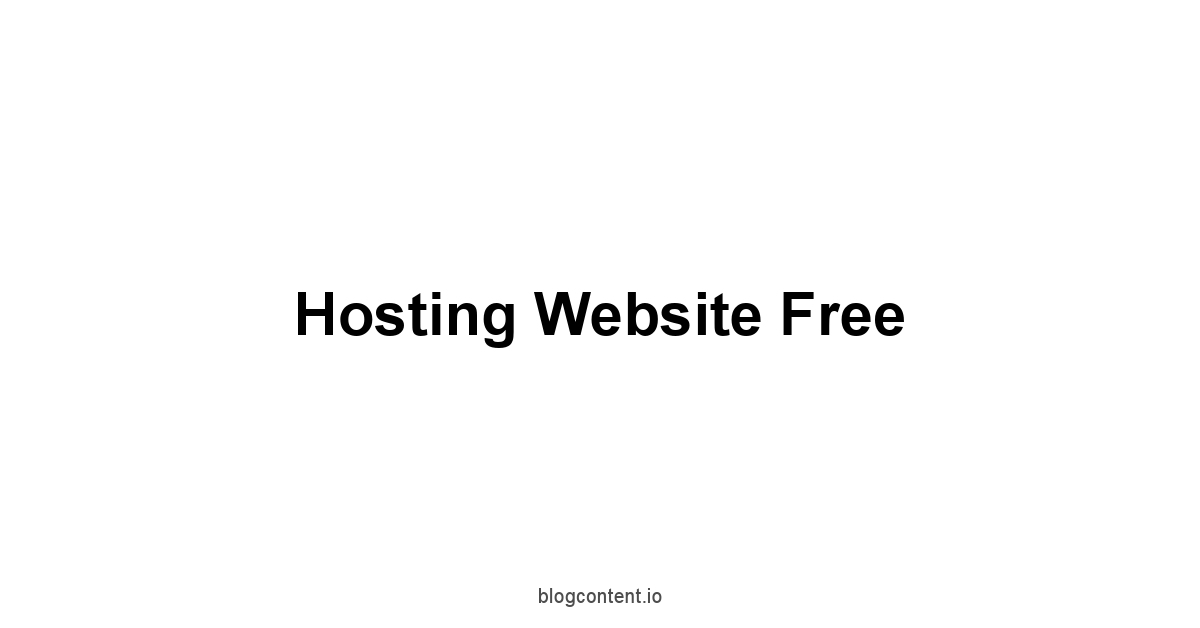 Hosting Website Free 1 by Partners