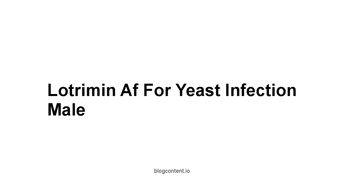 Lotrimin Af For Yeast Infection Male 1 by Partners