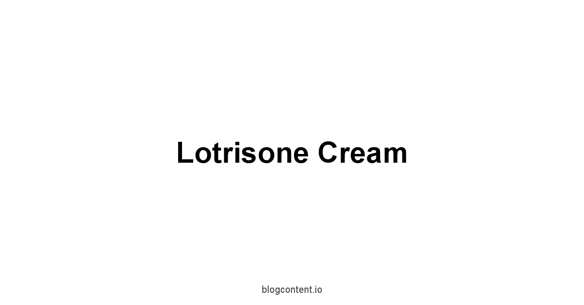 Lotrisone Cream 1 by Partners