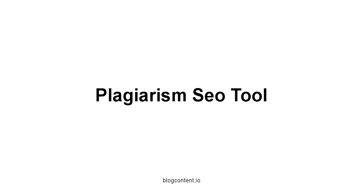 Plagiarism Seo Tool 1 by Partners