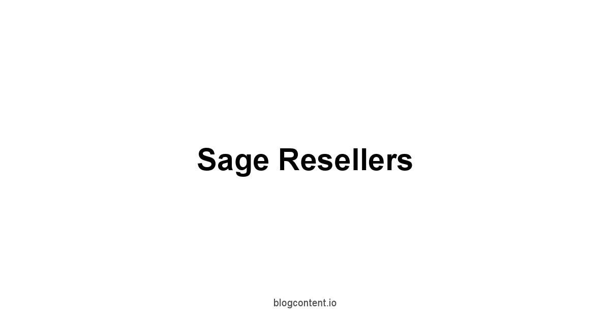 Sage Resellers 1 by Partners