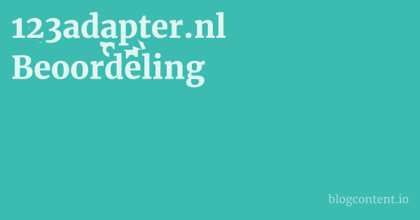 123adapter.nl Beoordeling 1 by Partners