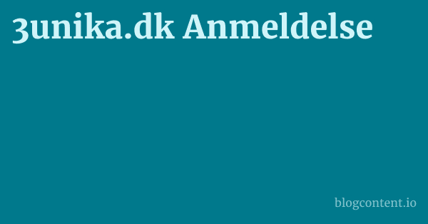 3unika.dk Anmeldelse 1 by Partners