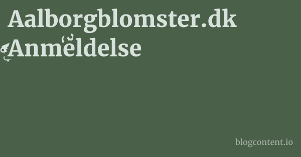 Aalborgblomster.dk Anmeldelse 1 by Partners