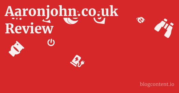 Aaronjohn.co.uk Review 1 by Partners