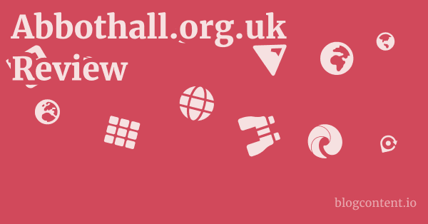 Abbothall.org.uk Review 1 by Partners