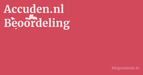 Accuden.nl Beoordeling 1 by Partners