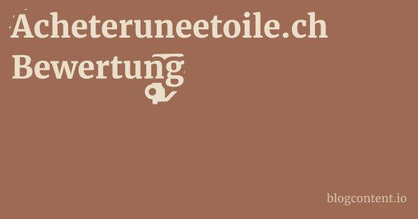 Acheteruneetoile.ch Bewertung
