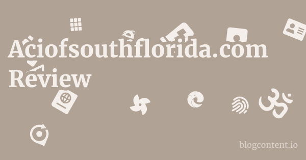 Aciofsouthflorida.com Review 1 by Partners