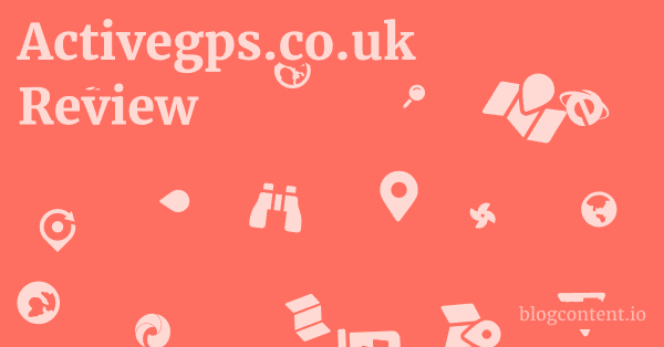 Activegps.co.uk Review 1 by Partners