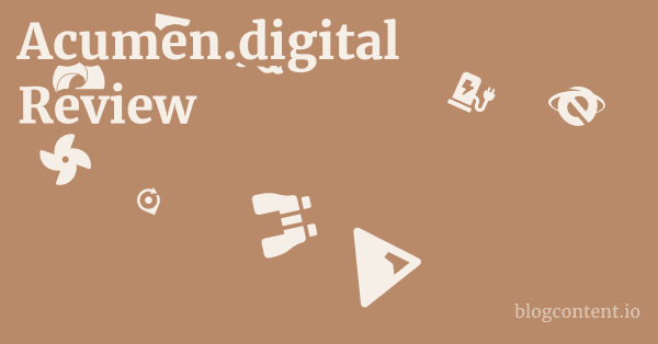 Acumen.digital Review 1 by Partners