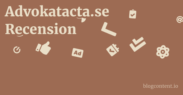 Advokatacta.se Recension 1 by Partners