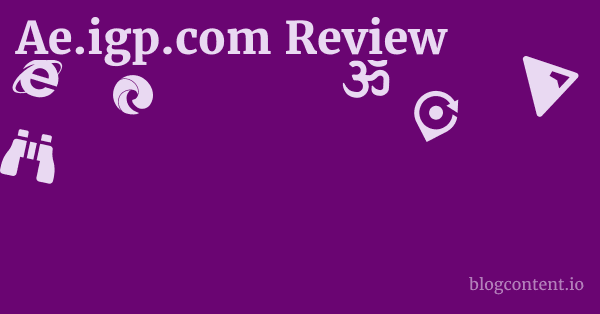 Ae.igp.com Review 1 by Partners