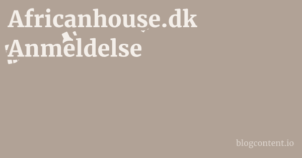 Africanhouse.dk Anmeldelse 1 by Partners