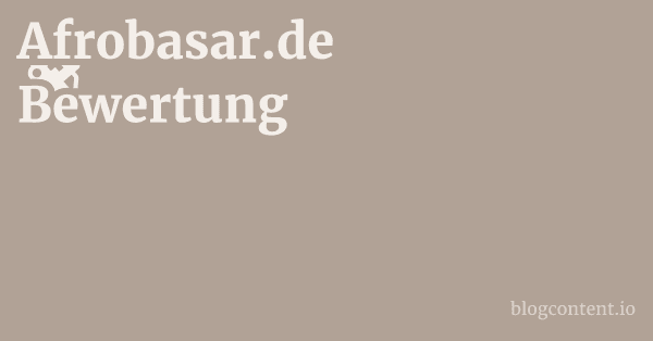 Afrobasar.de Bewertung 1 by Partners