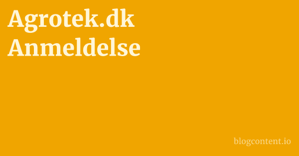 Agrotek.dk Anmeldelse 1 by Partners
