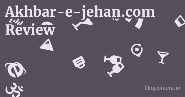 Akhbar-e-jehan.com Review 1 by Partners