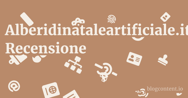 Alberidinataleartificiale.it Recensione 1 by Partners
