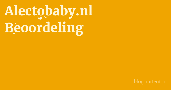 Alectobaby.nl Beoordeling