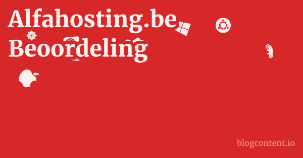 Alfahosting.be Beoordeling