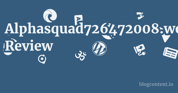 Alphasquad726472008.wordpress.com Review 1 by Partners