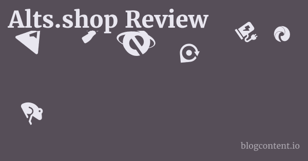 Alts.shop Review 1 by Partners