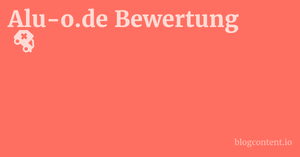 Alu-o.de Bewertung 1 by Partners