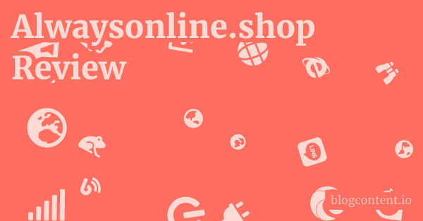 Alwaysonline.shop Review 1 by Partners