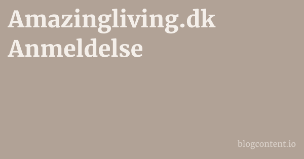 Amazingliving.dk Anmeldelse