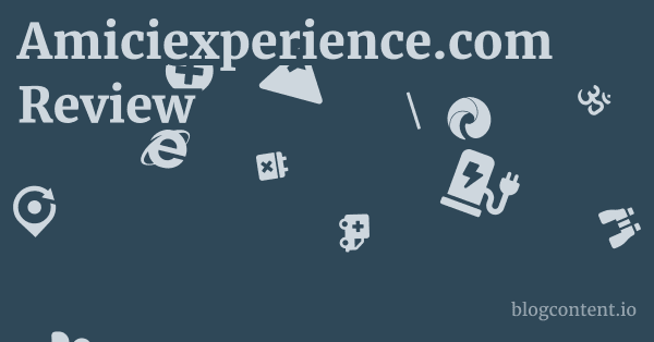 Amiciexperience.com Review 1 by Partners