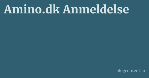 Amino.dk Anmeldelse 1 by Partners