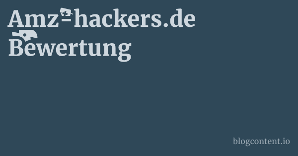 Amz-hackers.de Bewertung 1 by Partners