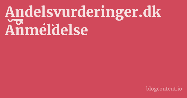 Andelsvurderinger.dk Anmeldelse 1 by Partners
