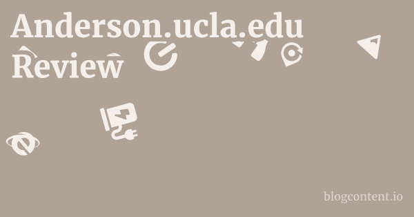 Anderson.ucla.edu Review 1 by Partners