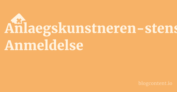 Anlaegskunstneren-stensalg.dk Anmeldelse 1 by Partners