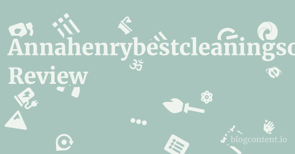 Annahenrybestcleaningsolution.com Review 1 by Partners