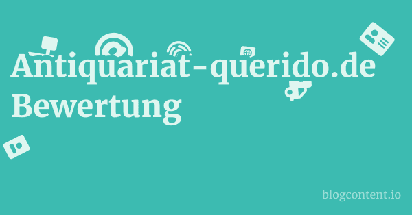 Antiquariat-querido.de Bewertung 1 by Partners