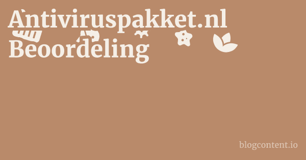 Antiviruspakket.nl Beoordeling 1 by Partners