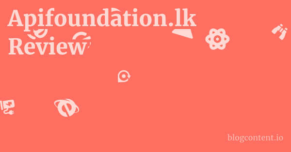 Apifoundation.lk Review 1 by Partners