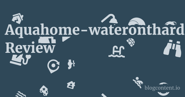 Aquahome-waterontharder.com Review 1 by Partners