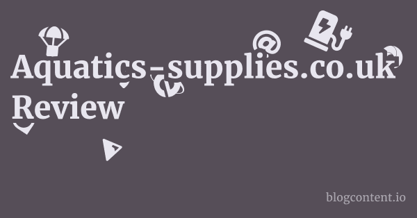 Aquatics-supplies.co.uk Review 1 by Partners