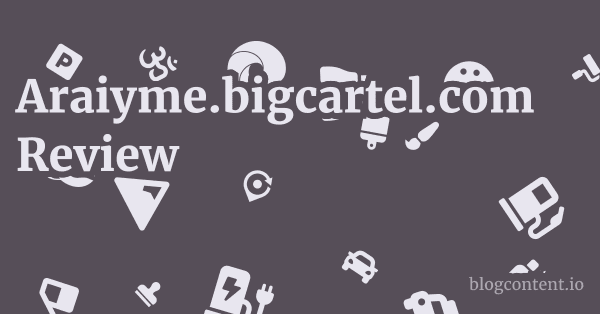 Araiyme.bigcartel.com Review 1 by Partners