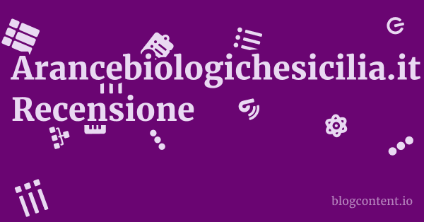 Arancebiologichesicilia.it Recensione 1 by Partners
